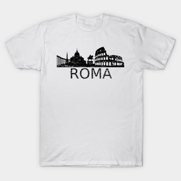 Rome - World Cities Series by 9BH T-Shirt by JD by BN18 